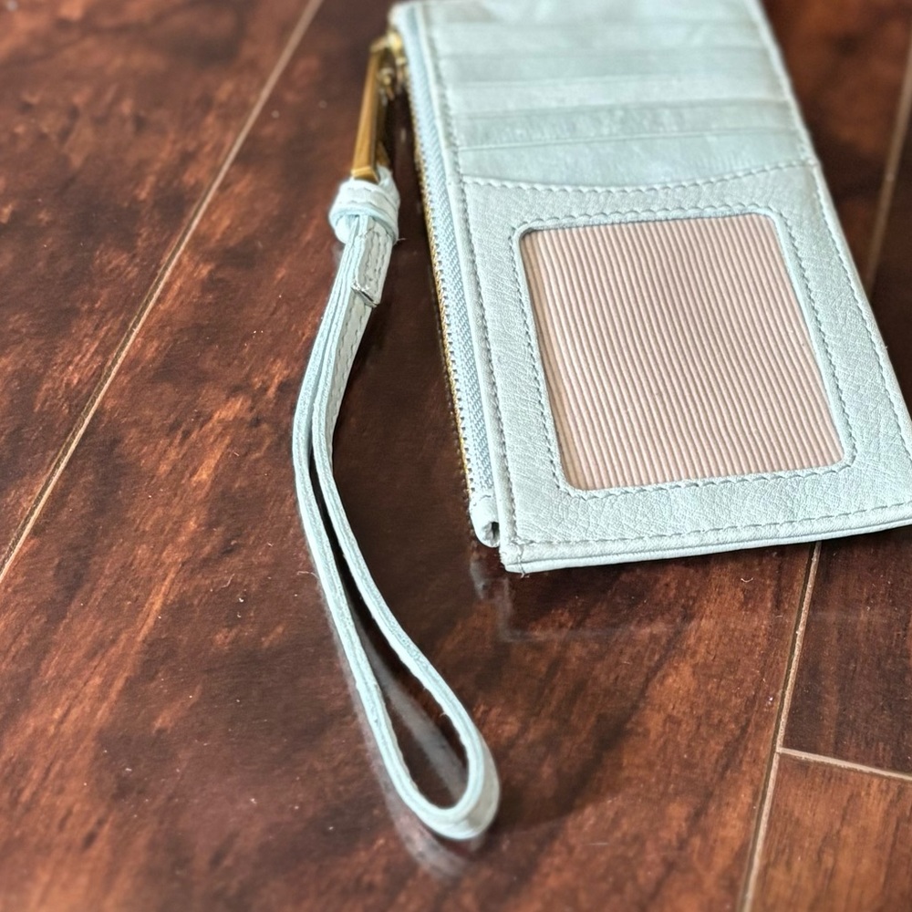 Margot New York Light Aqua Blue Leather Wallet - Picture 8 of 12